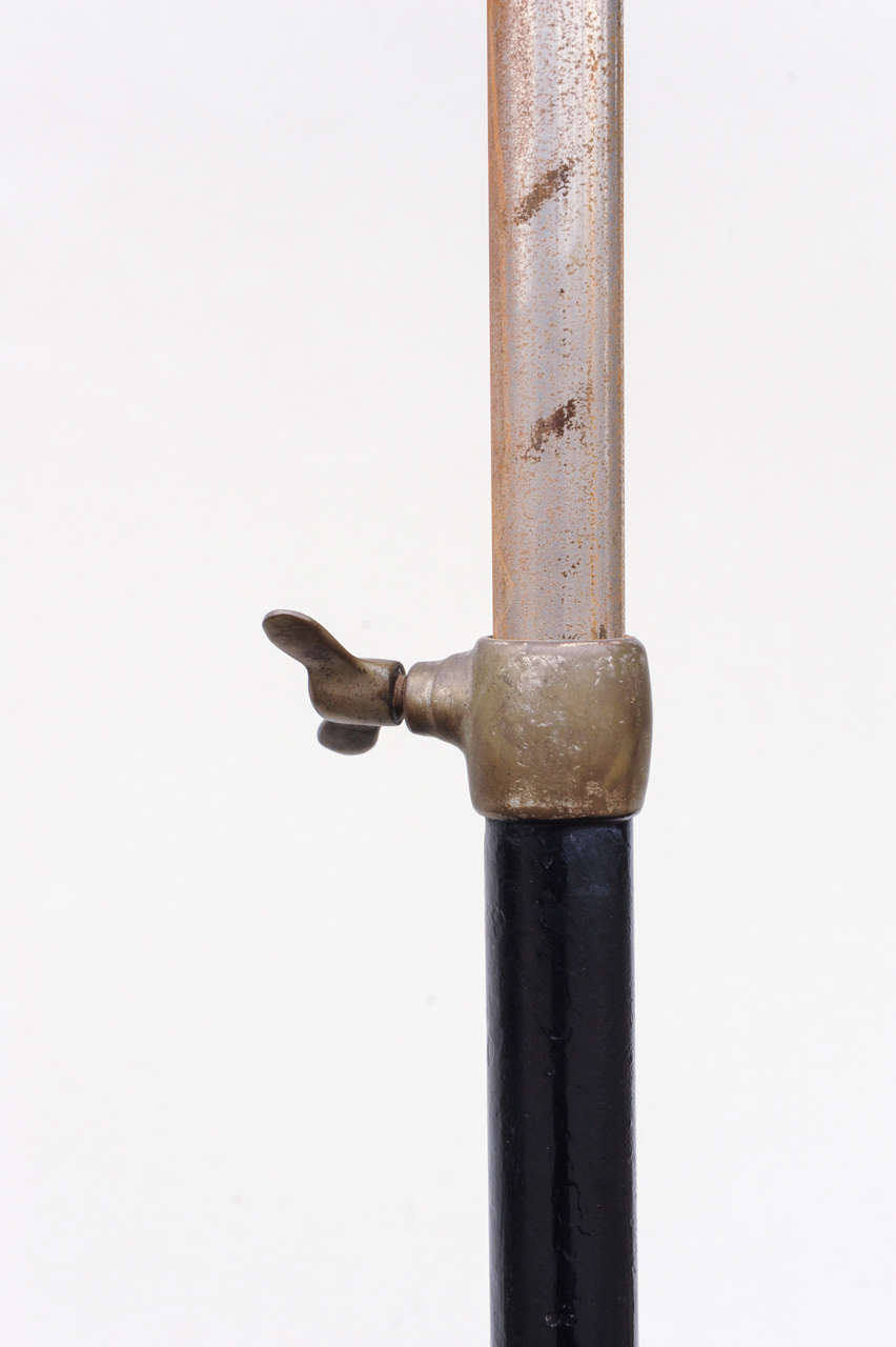 20th Century Barbers Hair Dryer On Tripod, Steampunk, Brass, Nickelplated And Cast-iron